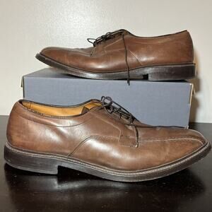 Allen Edmonds Mens 14 B Hillcrest Brown Bicycle Toe Dress Shoes 5934‎ USA Rare